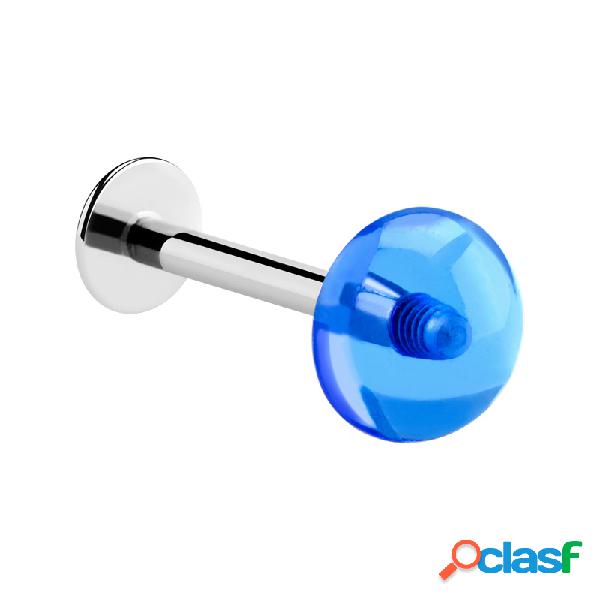 Labret con semisfera Acciaio chirurgico 316L/Acrilico Labret