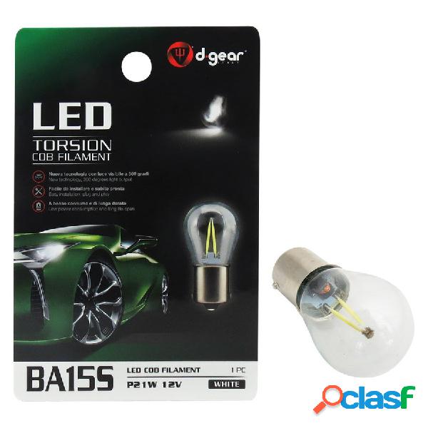 Lampadina BA15S a led BA15S Torsion COB filament - D-GEAR