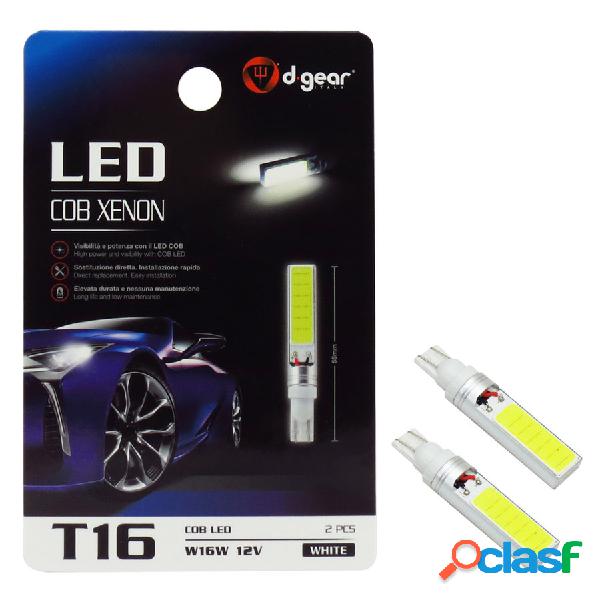 Lampadina T16 W16W a led T16 Led Cob Xenon - D-GEAR