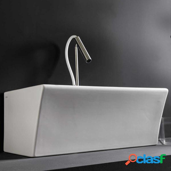 Lavabo in ceramica per installazione sospesa 60x35 utile per