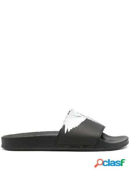 MARCELO BURLON SANDALI UOMO CMIC001R21PLA0011001 GOMMA NERO