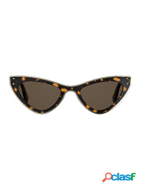 MOSCHINO OCCHIALI DA SOLE DONNA MOS051S08670 METALLO MARRONE