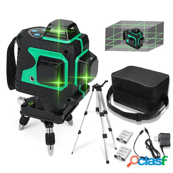 MUSTOOL 3D Green Auto Laser Level 12 Lines Strumento di