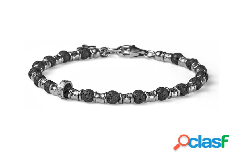 Maria Cristina Sterling Bracciale Snake argento con perle di