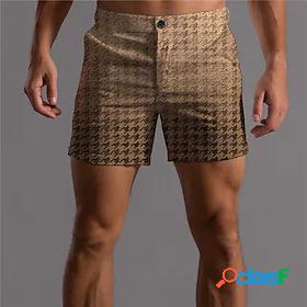 Mens Designer Fashion 3D Print Pocket Shorts Chino Shorts