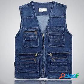 Mens Fishing Vest Hiking Vest Top Outdoor Windproof