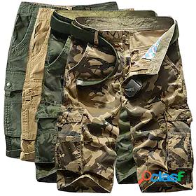 Mens Hiking Cargo Shorts Hiking Shorts Military Camo Summer