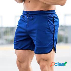 Mens Running Shorts Sports Outdoor Bottoms Stripe-Trim