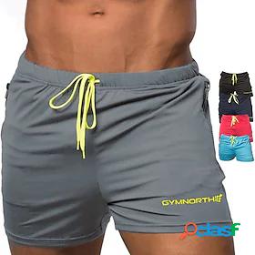Mens Running Shorts Sports Outdoor Bottoms with Phone Pocket