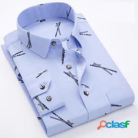 Mens Shirt Geometry Other Prints Button Down Collar Home