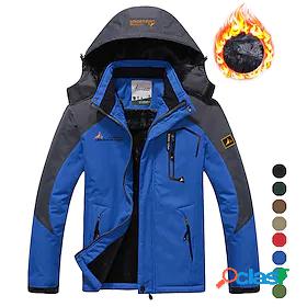 Mens Ski Jacket Hiking Fleece Jacket Winter Outdoor Thermal