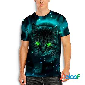Mens Tee T shirt Shirt Cat Graphic Prints Animal 3D Print