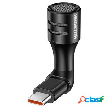 Microfono Mini per Smartphone e Tablet MD-3 - USB-C - Nero