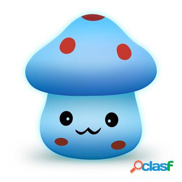 Mushroom-Shaped Colorful LED Night Light - Blue