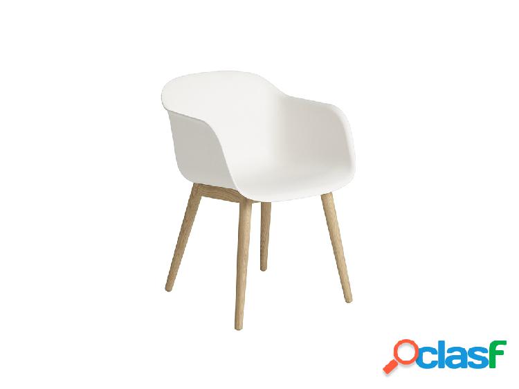 Muuto Fiber Armchair Recycled Wood Base - Base in Rovere
