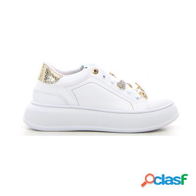 NU2 Sneaker con platform - bianco oro