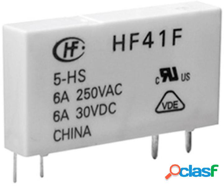 Netzrelais HF41F Hongfa HF41F/005-ZST 5 V/DC 1 Wechsler Max.