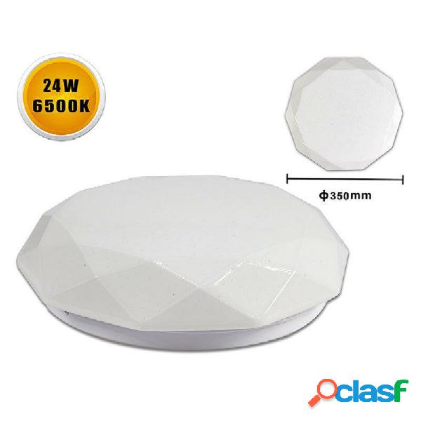 PLAFONIERA SOFFITTO LAVORATA 24 WATT 48LED MODERNO LUCE