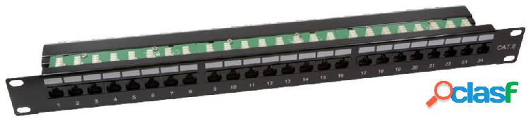 Patch panel LogiLink 24 Porte NP0033 CAT 6 1 U