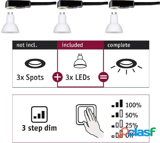 Paulmann 28785 Lampada LED da incasso ERP: G (A - G) GU10