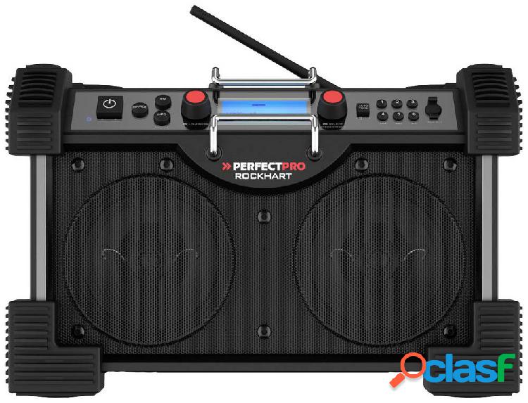 PerfectPro RockHart Radio da cantiere DAB+, FM AUX,