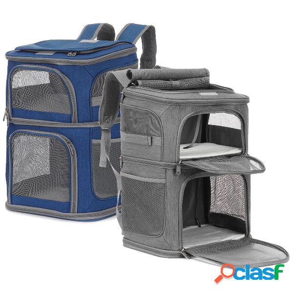 Pet Carrier Borsa Zaino a doppia spalla traspirante per cani
