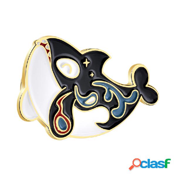 Pins con Whale Design Acciaio legato Spillette