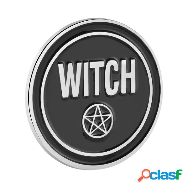 Pins con "witch" lettering Acciaio legato Spillette