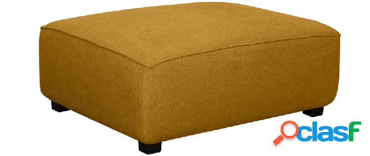 Pouf modulo divano in tessuto giallo cumino PLURIEL