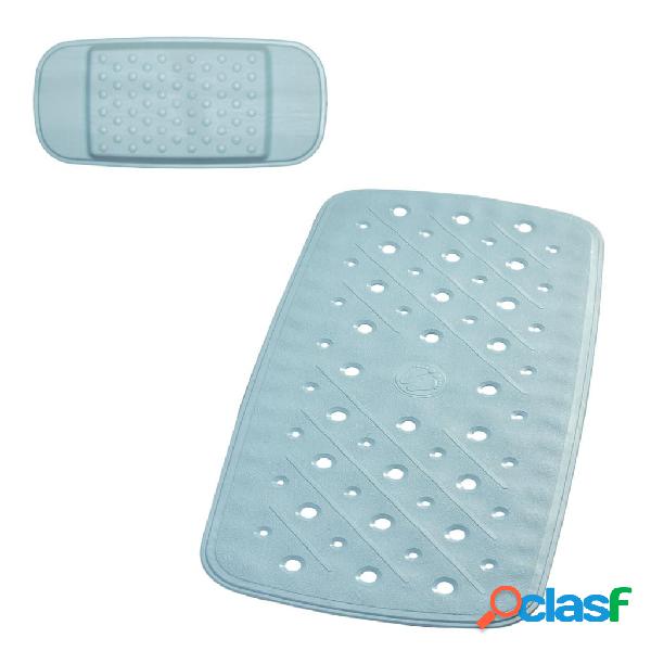 RIDDER Set Tappetino da Bagno Antiscivolo Promo Azzurro