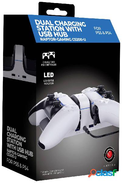 Raptor Gaming CS200 USB Caricatore controller PS5