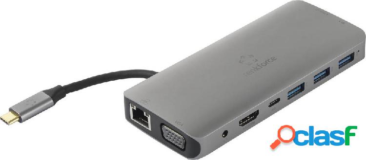 Renkforce RF-4533846 Notebook Dockingstation USB-C™ Adatto