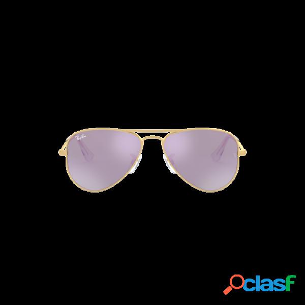 Rj9506s junior aviator 249/4v opaco oro lillac flash Ray-ban