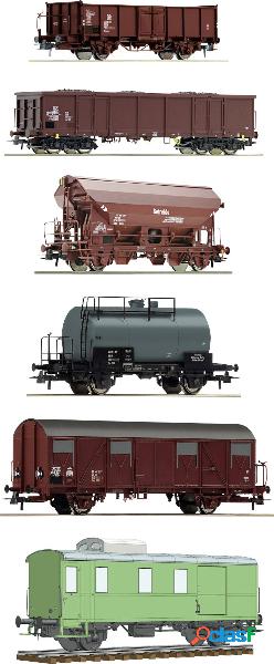 Roco 76030 Kit di 6 treni merci H0 della DR