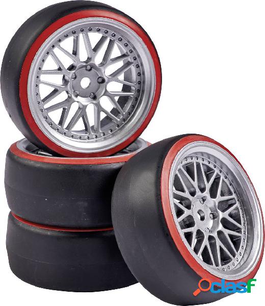 Ruote complete Carson Modellsport 1:10 Auto stradale Drift