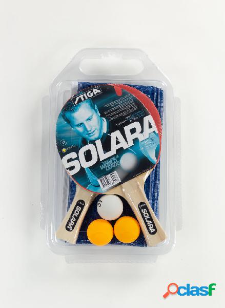 SET DA PING PONG SOLARA 2 RACCHETTE+3PALLINE+RETE E