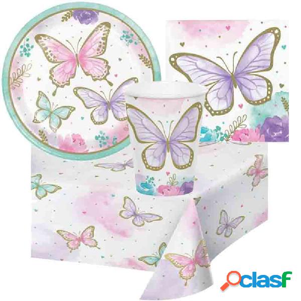 SET TAVOLA FARFALLE N.6 - BUTTERFLY GARDEN CON FORCHETTE E