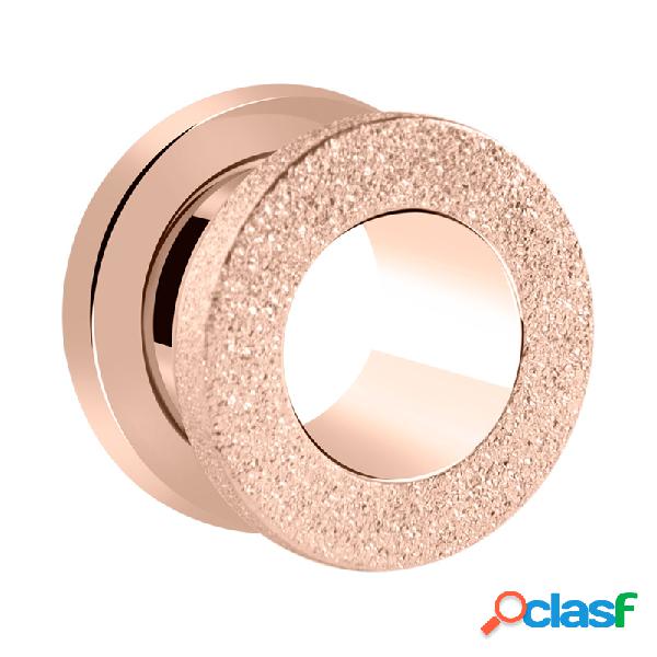 Screw-on tunnel (surgical steel, rose gold) con diamond look