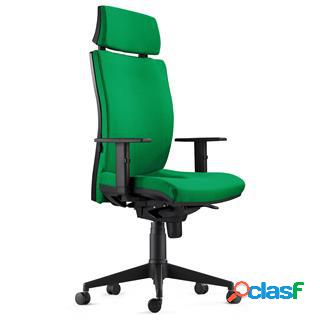 Sedia Ergonomica MARVEL in Tessuto color Verde