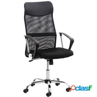 Sedia Ufficio ASPEN, Rete traspirante e sedile imbottito,