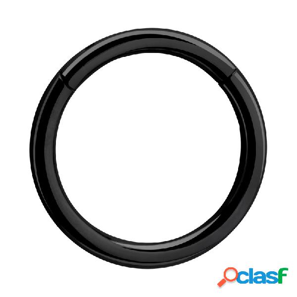 Segment ring (titanium, black, shiny finish) Black titanium