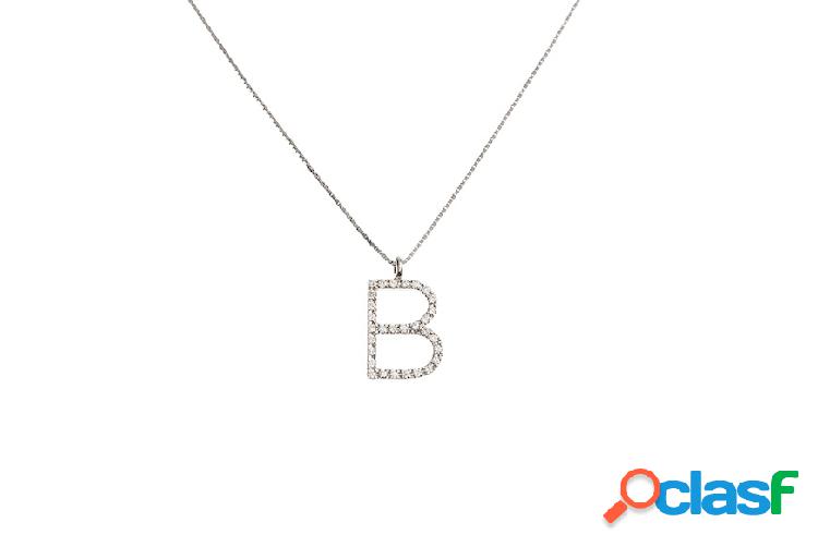 Selezione Zanolli Collana oro 750‰ ciondolo lettera B con