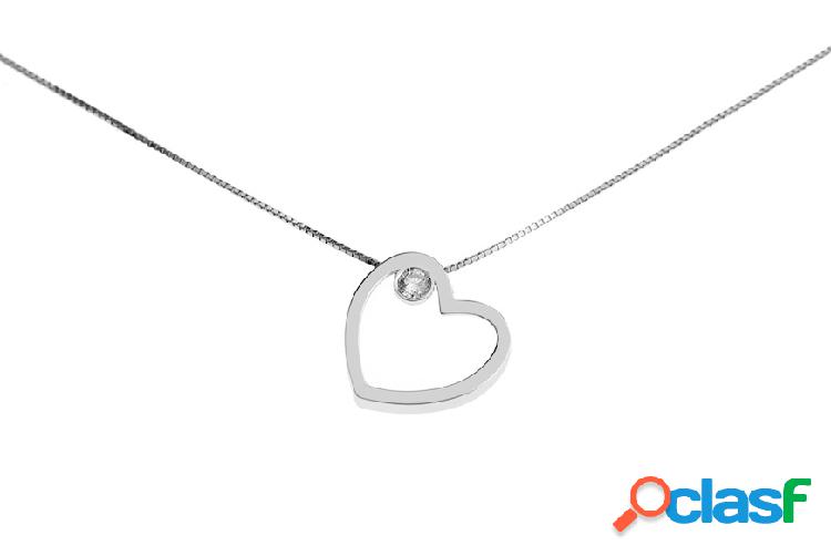 Selezione Zanolli Collana oro 750‰ con cuore e diamante