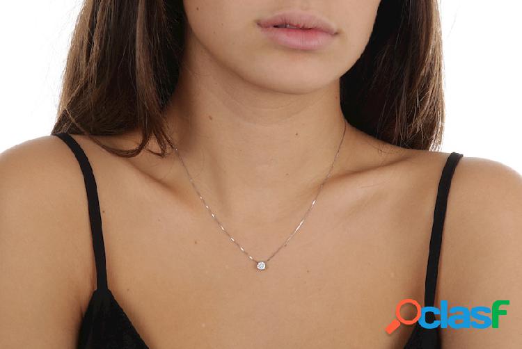 Selezione Zanolli Collana oro 750‰ con diamanti argento