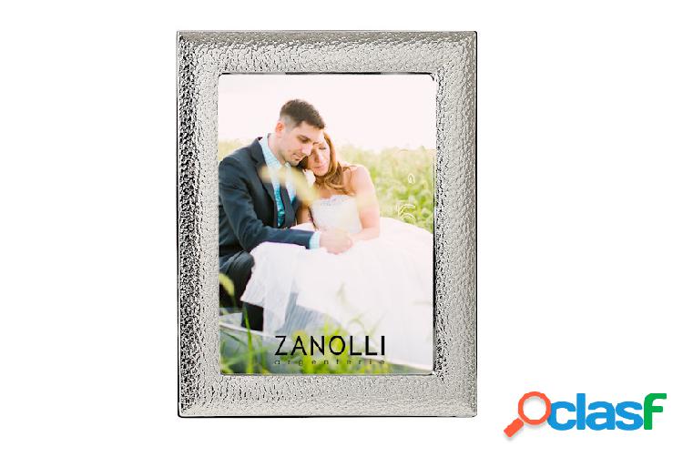 Selezione Zanolli Cornice argento con decorazione pelle