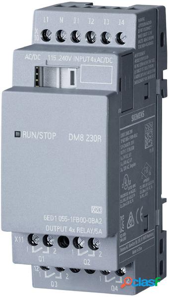 Siemens LOGO! DM8 230R 0BA2 Modulo espansione PLC 115 V/AC,