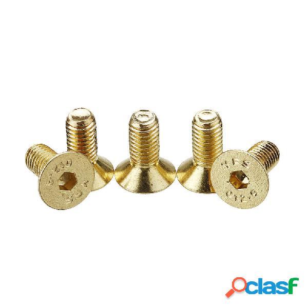 Suleve ™ M5AH2 50 pezzi esagonali M5 placcati in titanio
