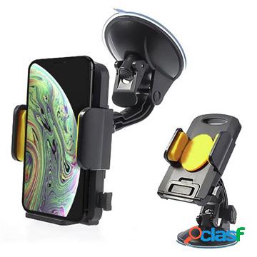 Supporto da Auto Universale per Smartphone / Tablet - Giallo