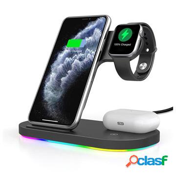 Supporto di Ricarica Wireless 3 in 1 per Apple iPhone,