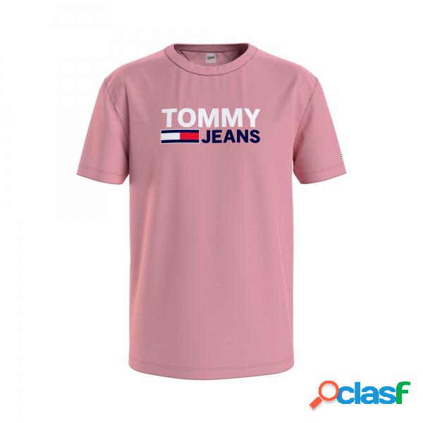 T-shirt Tommy Jeans Broadway Logo Rosa Tommy Hilfiger -